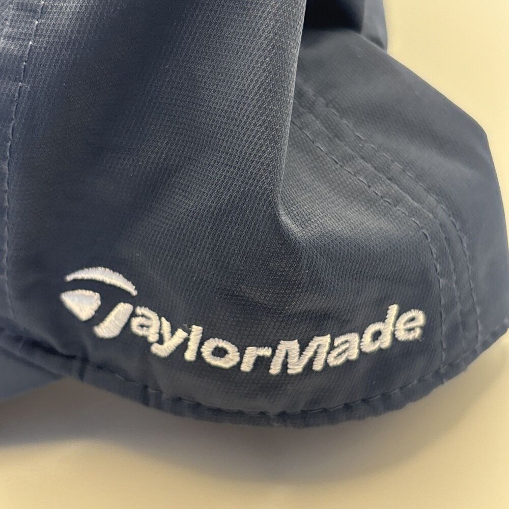TaylorMade Golf Adjustable Hat Blue Embroidered Men’s Cap EXCELLENT - Picture 3 of 8